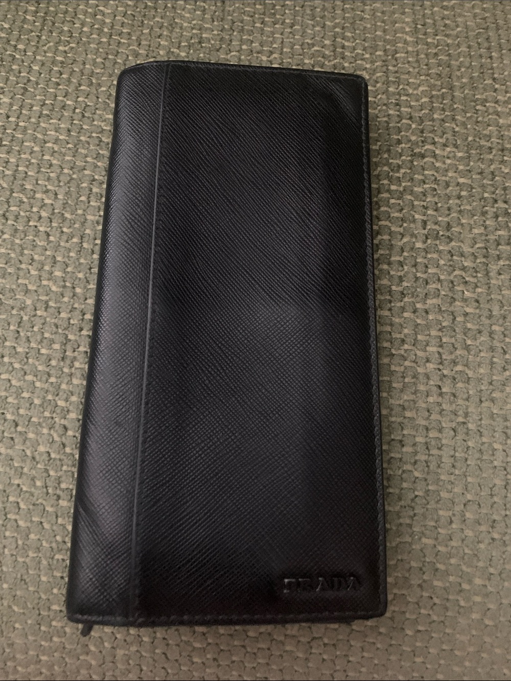 Prada Saffianno Leather Long Bifold Wallet